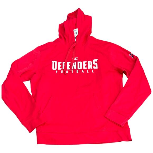 DC Defenders Hoodie Large Red Port & Company XFL Football Sports Performance NWT - Picture 1 of 10